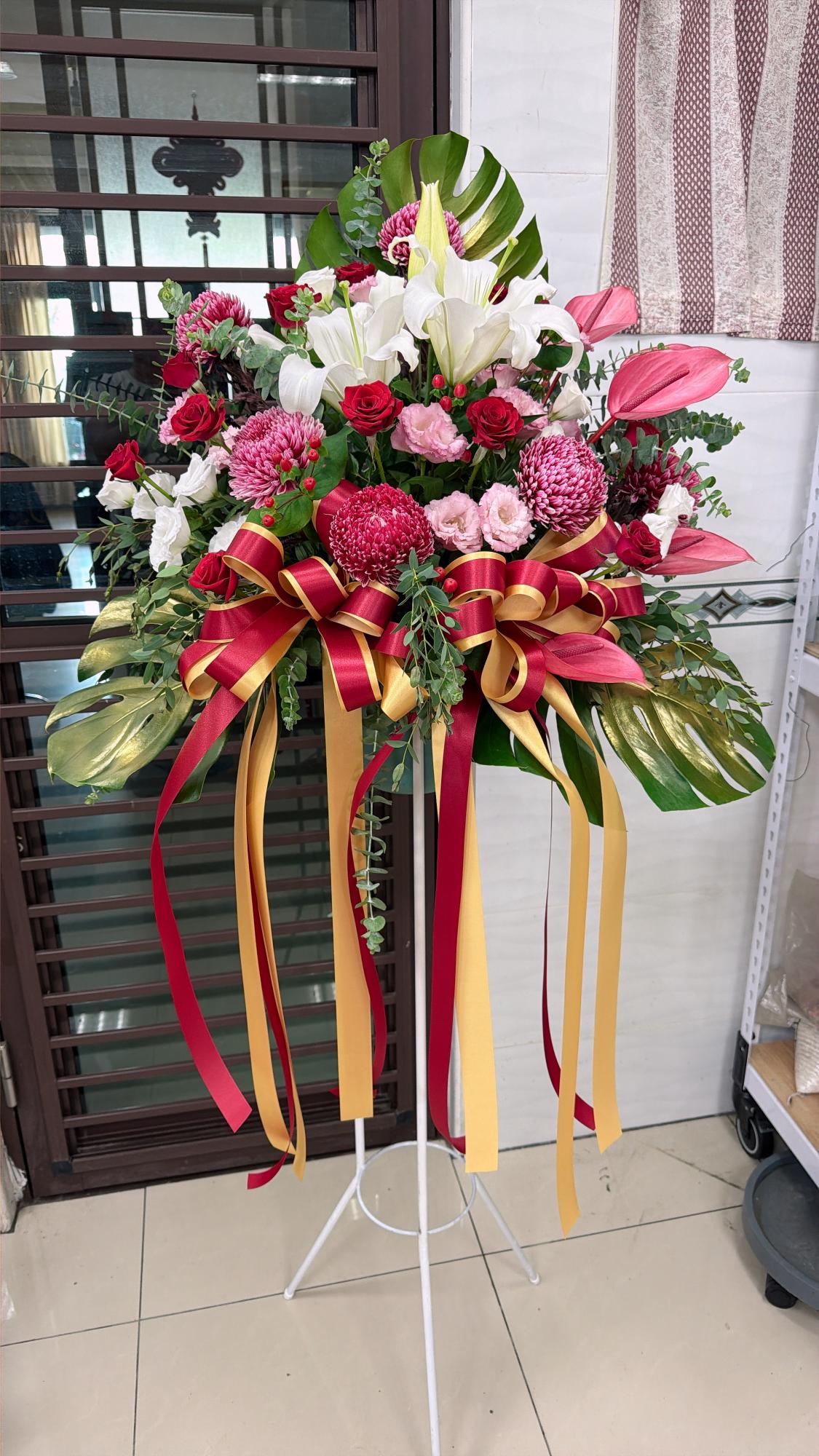 華麗精緻花籃(單1支)